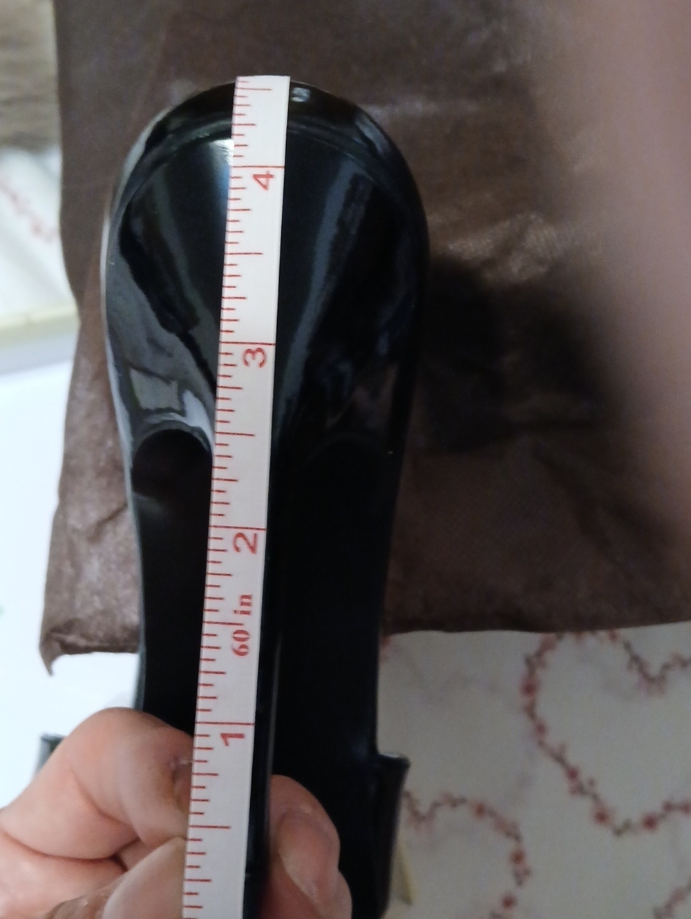 Pleaser Black Patent Slide Sandals for Women - Picture 6 of 6